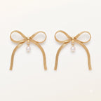 Golden Bow Earrings