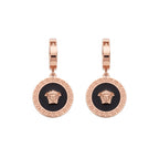 Medusa Greca Gold Drop Earrings