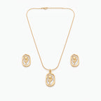 Golden Rose Elegance Necklace Set
