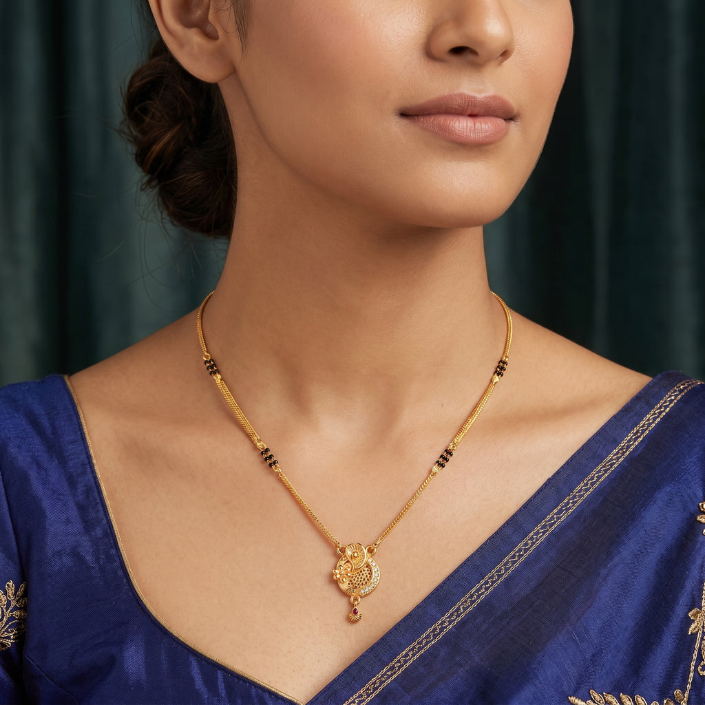 Floral Paisley Mangalsutra