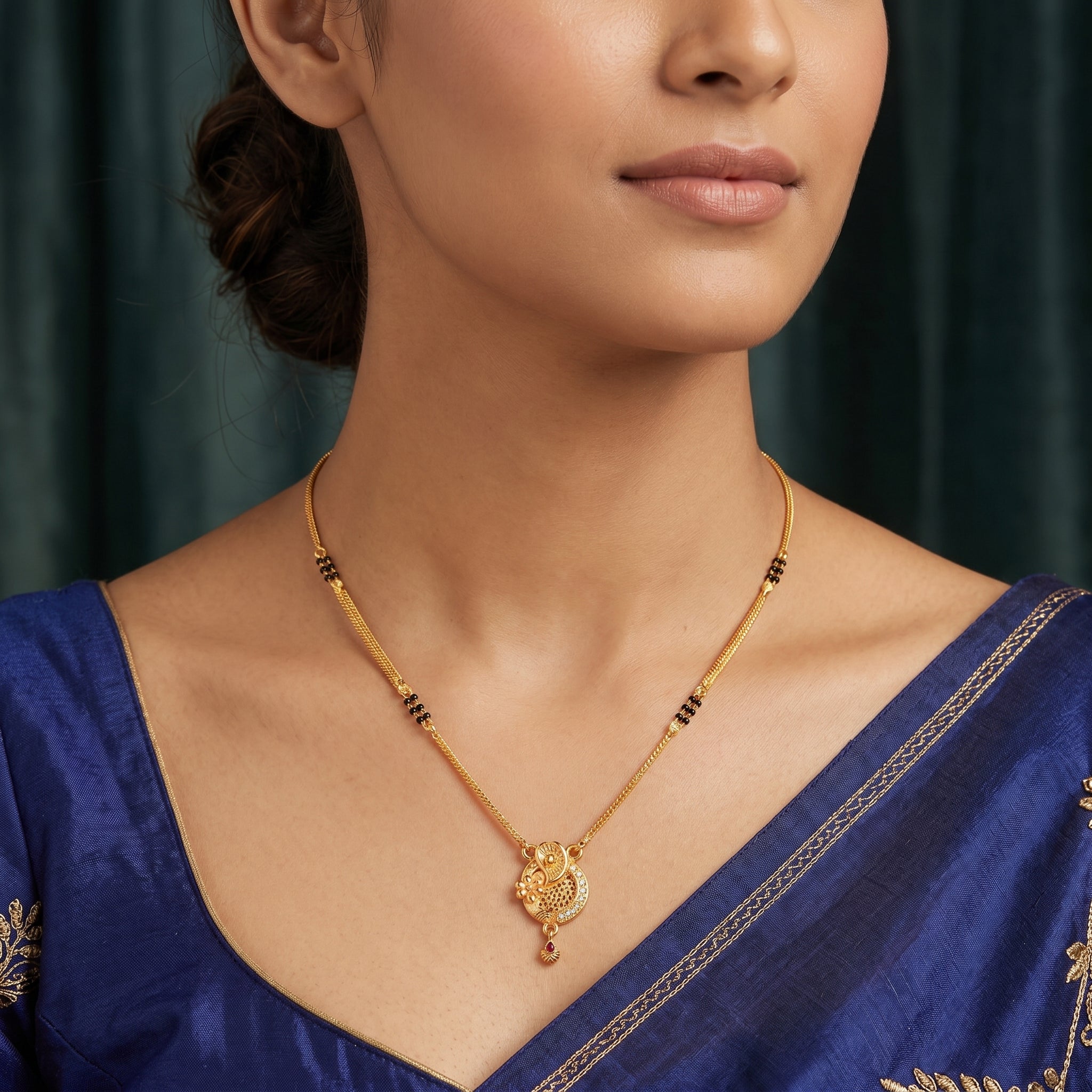 Floral Paisley Mangalsutra