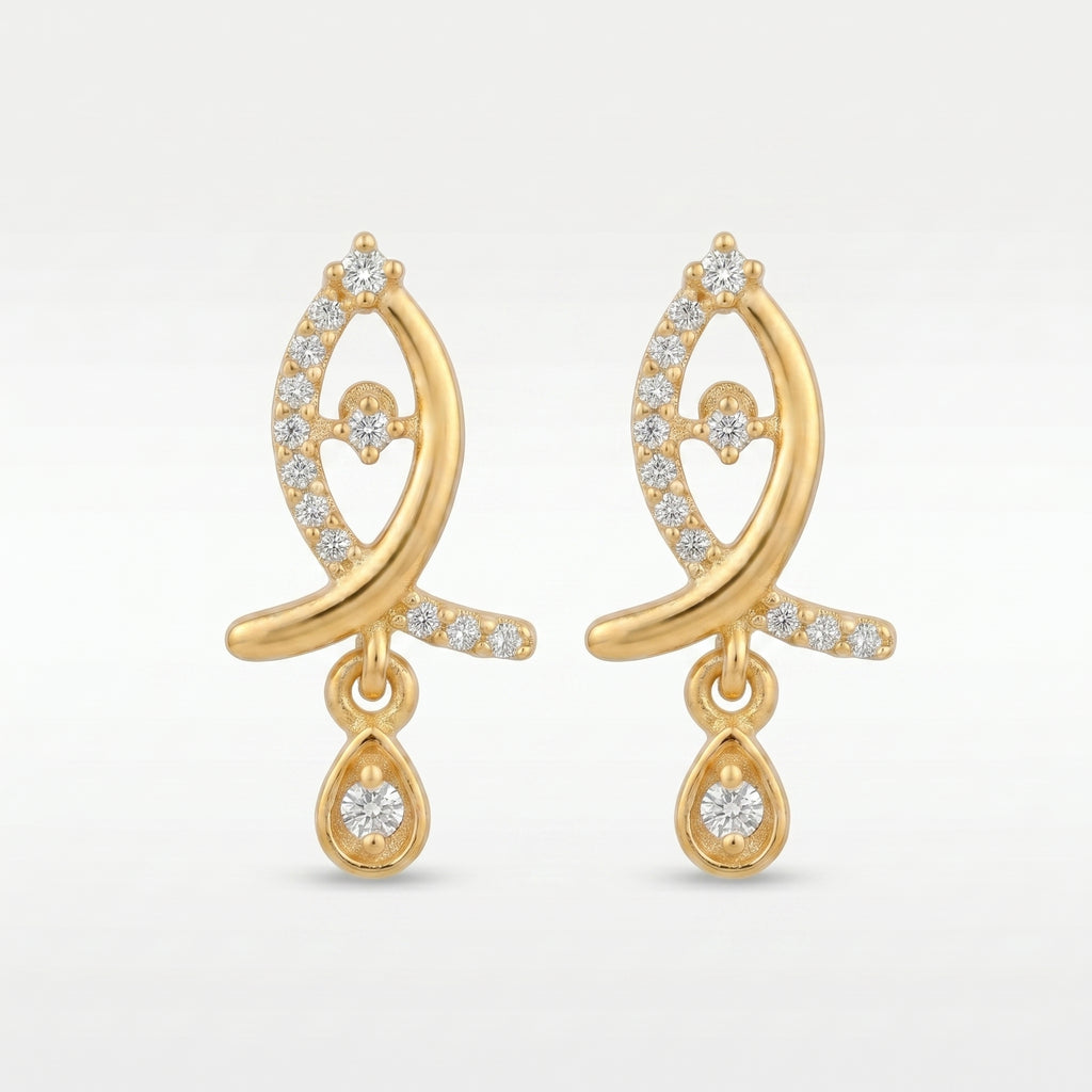 Leaf Drop Earrings
