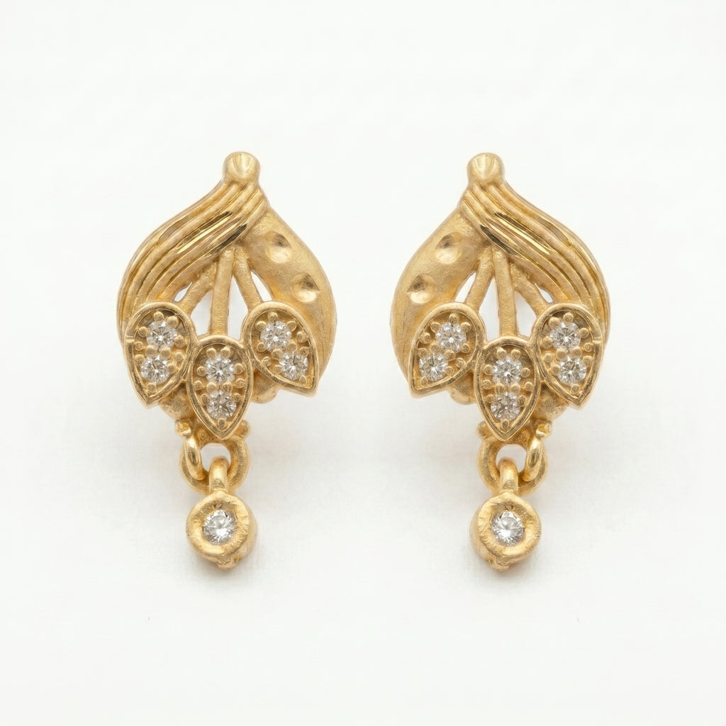 Elegant Leaf Drop Earrings