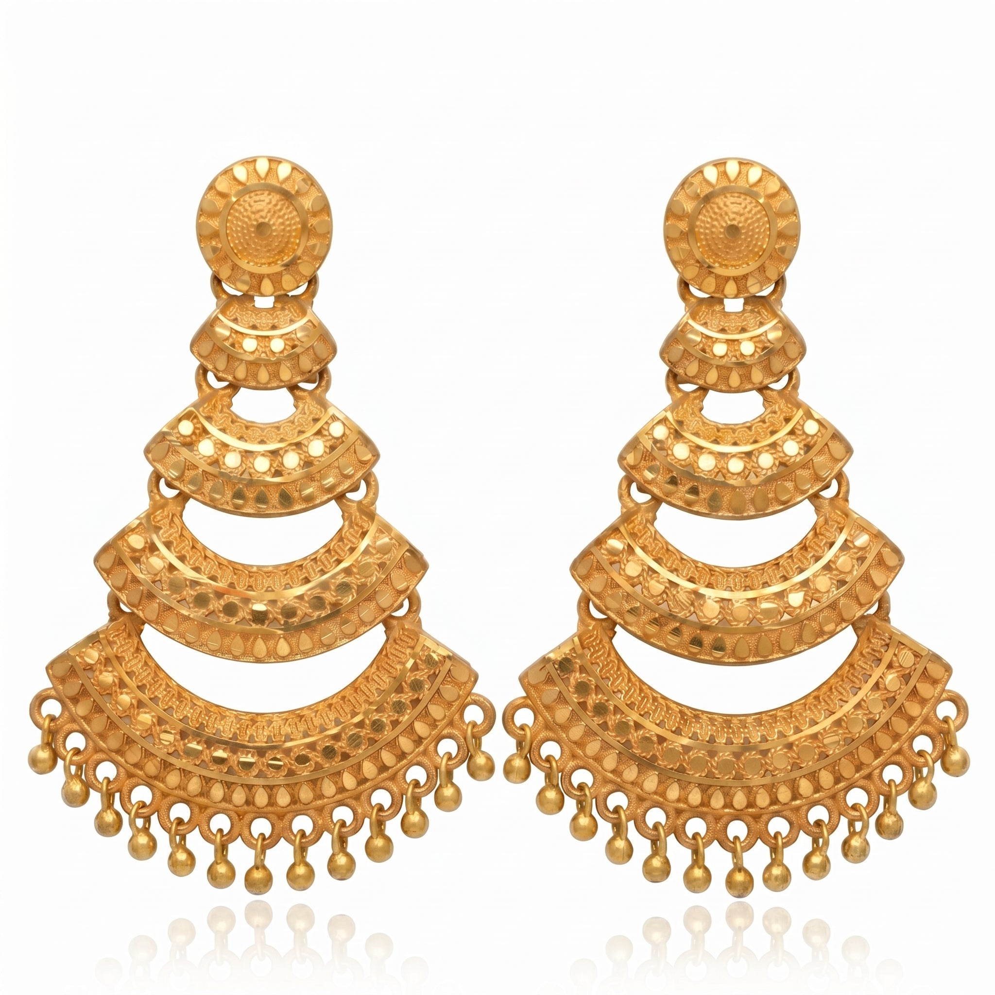 Royal Crescent Cascade Statement Earrings Main image
