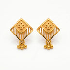 Royal Blossom Geometric Earrings