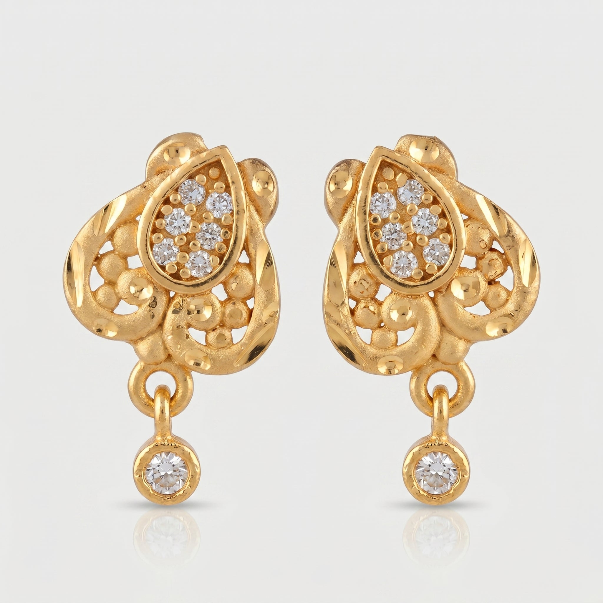 Teardrop Sparkle Designer Earrings