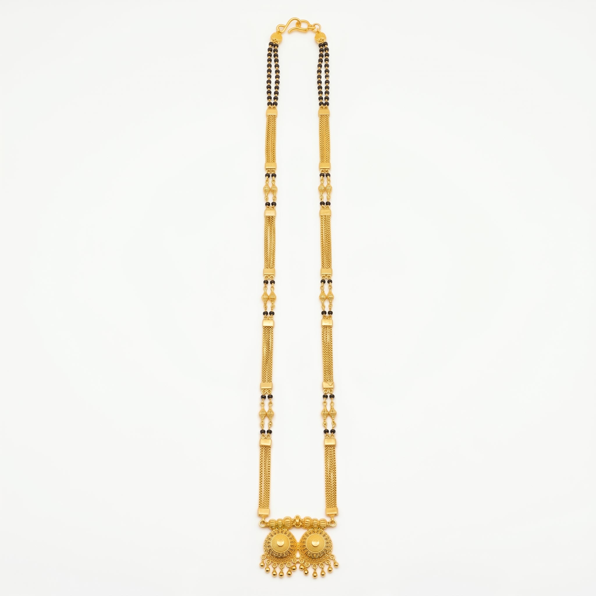Aarvika Royale Long Mangalsutra – Premium 24K Gold Plated Traditional Necklace