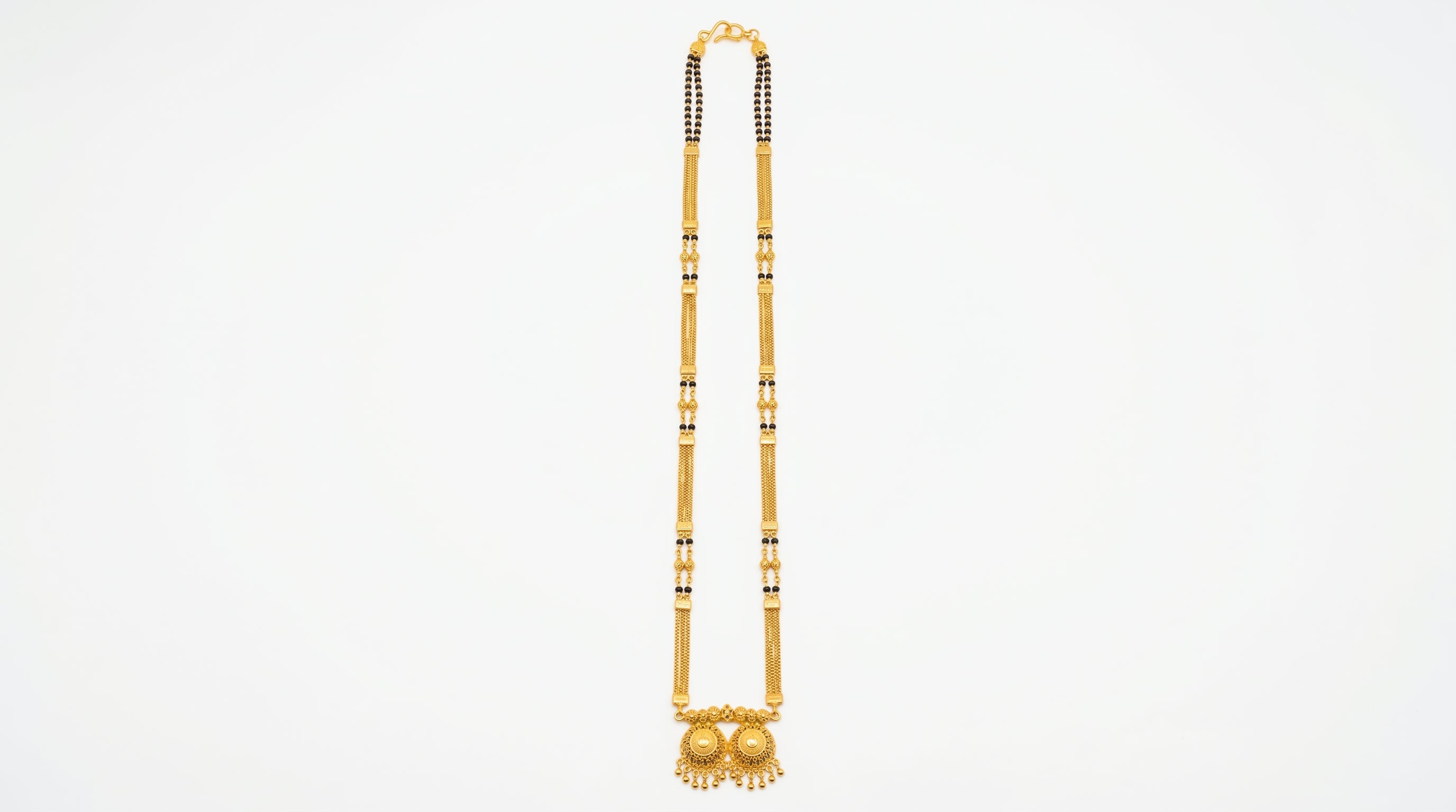 Aarvika Royale Long Mangalsutra – Premium 24K Gold Plated Traditional Necklace