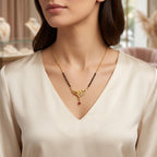Royal Leaf Elegance 24K Gold Plated Premium Mangalsutra