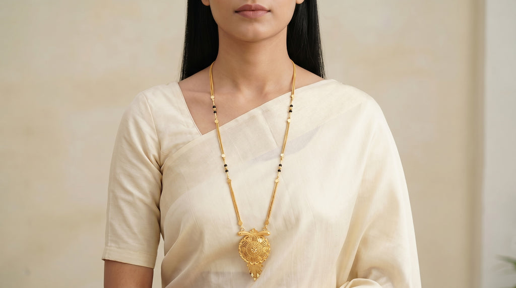 Aarohi Royale Twin-Bead Long Mangalsutra