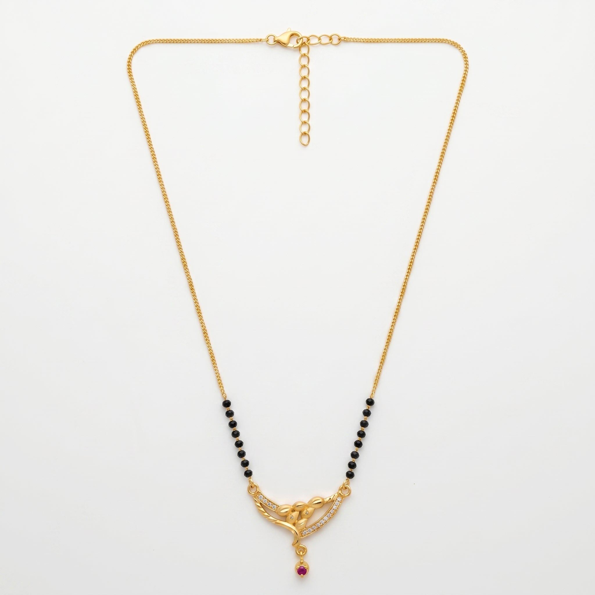 Royal Leaf Elegance 24K Gold Plated Premium Mangalsutra