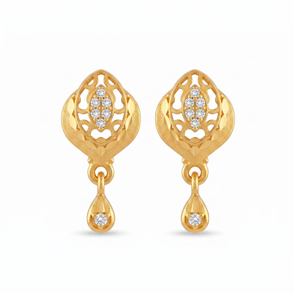 Aurelia Leaf Diamond Drops