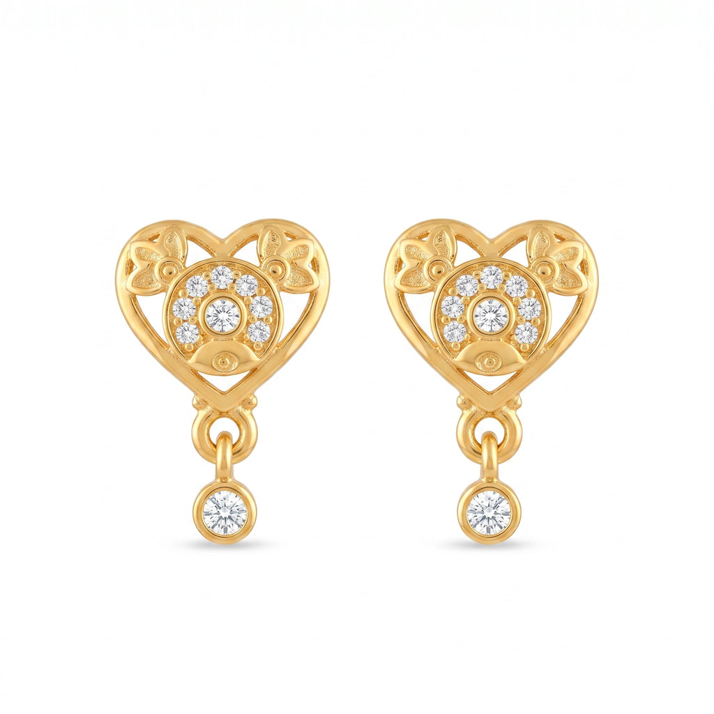 Celestial Heart Sparkle Earrings