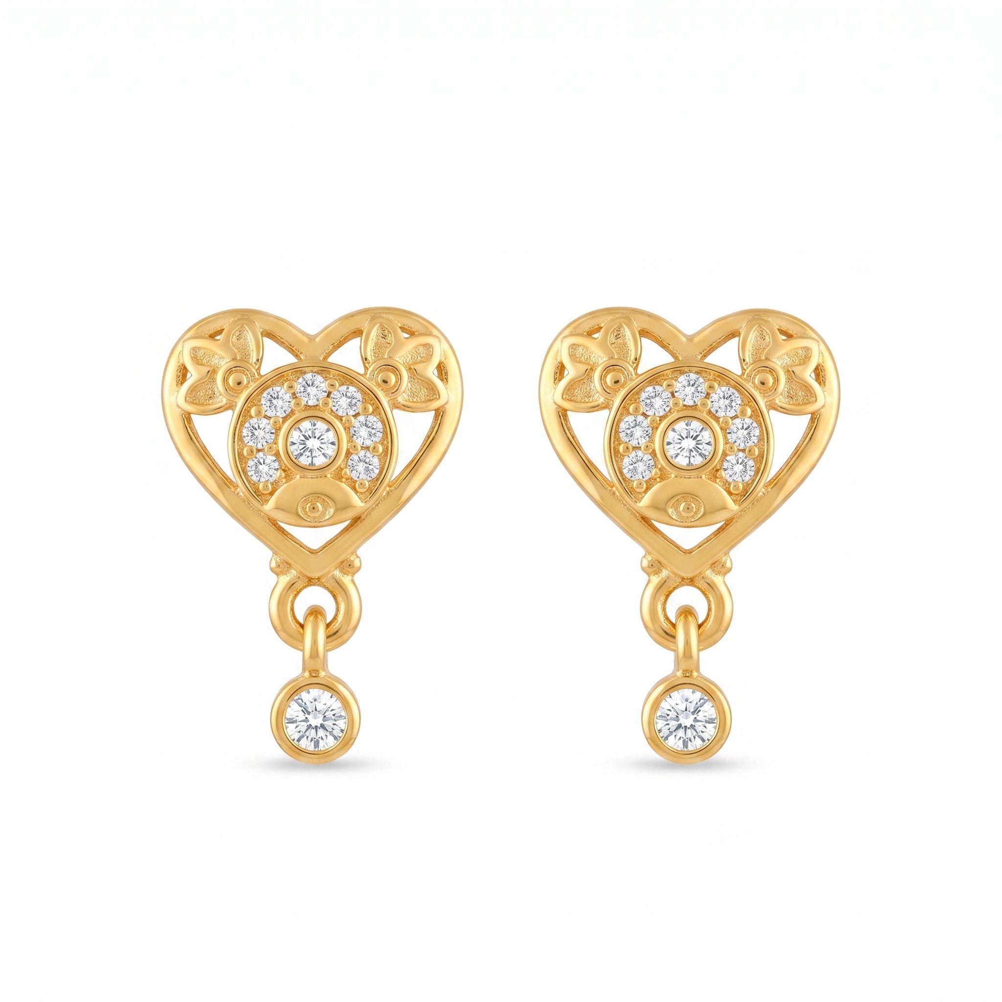 Celestial Heart Sparkle Earrings