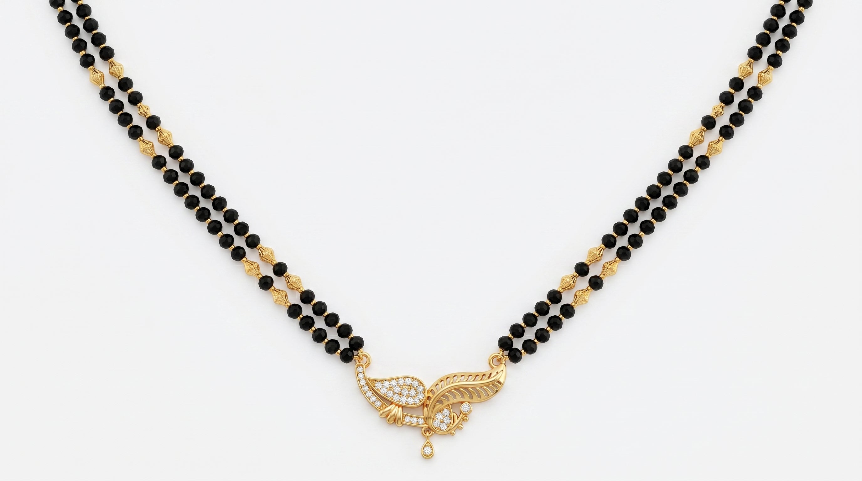 Golden Feather Dual-Line Mangalsutra