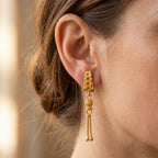 Regal Tassel Drop Earrings