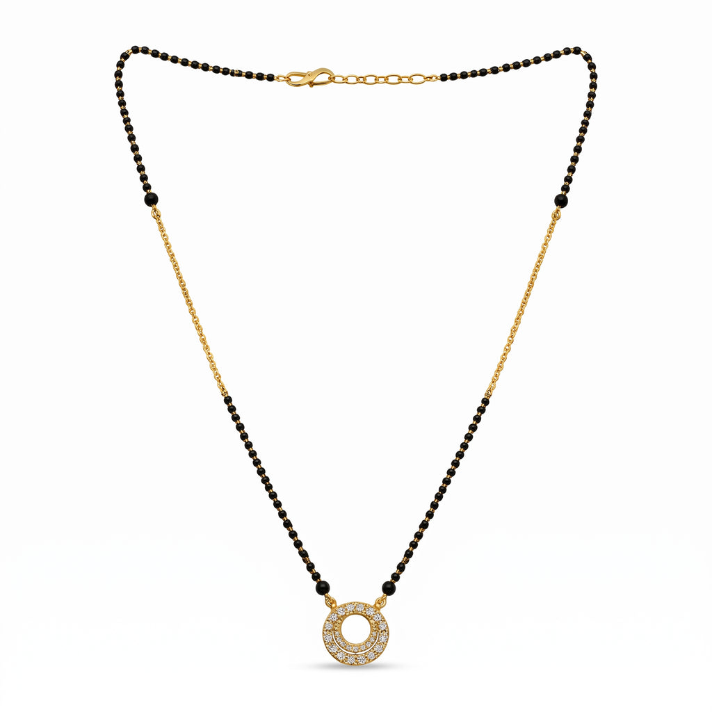 Elegant Double Circle Stone Mangalsutra