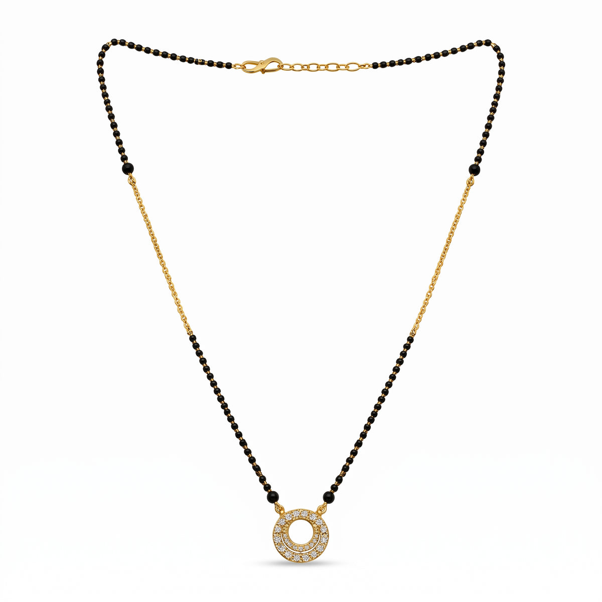 Elegant Double Circle Stone Mangalsutra