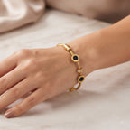 Golden Black Onyx Bracelet