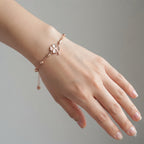 Rose Gold Clover Bead Bracelet