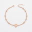 Rose Gold Clover Bead Bracelet