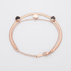 Rose Gold Double Heart Bracelet