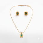 Emerald Luxe Pendant Necklace Set