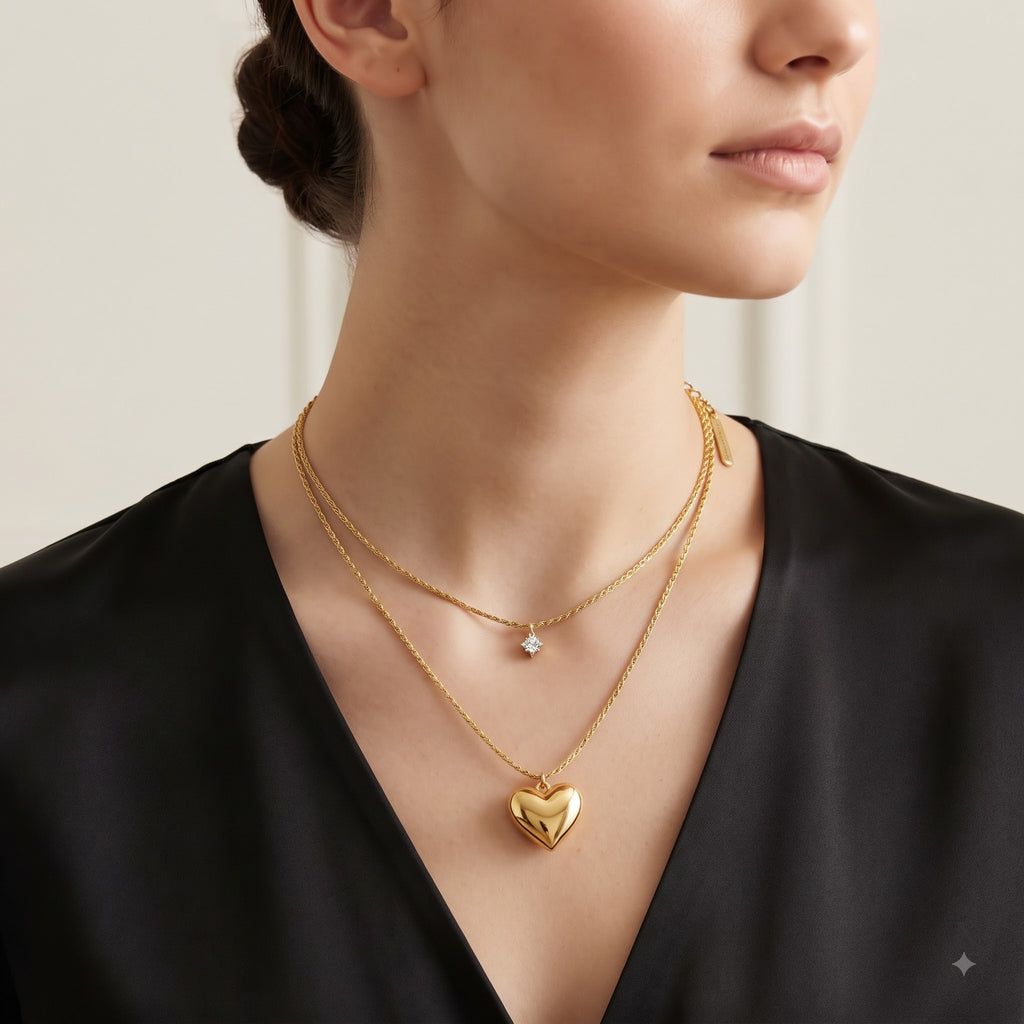 Heartlight Double-Layer Necklace