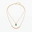 Emerald Luxe Double-Layer Necklace