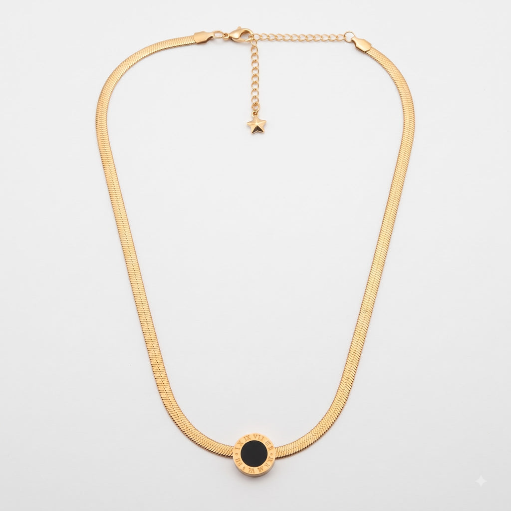 Celestial Roman Disc Necklace