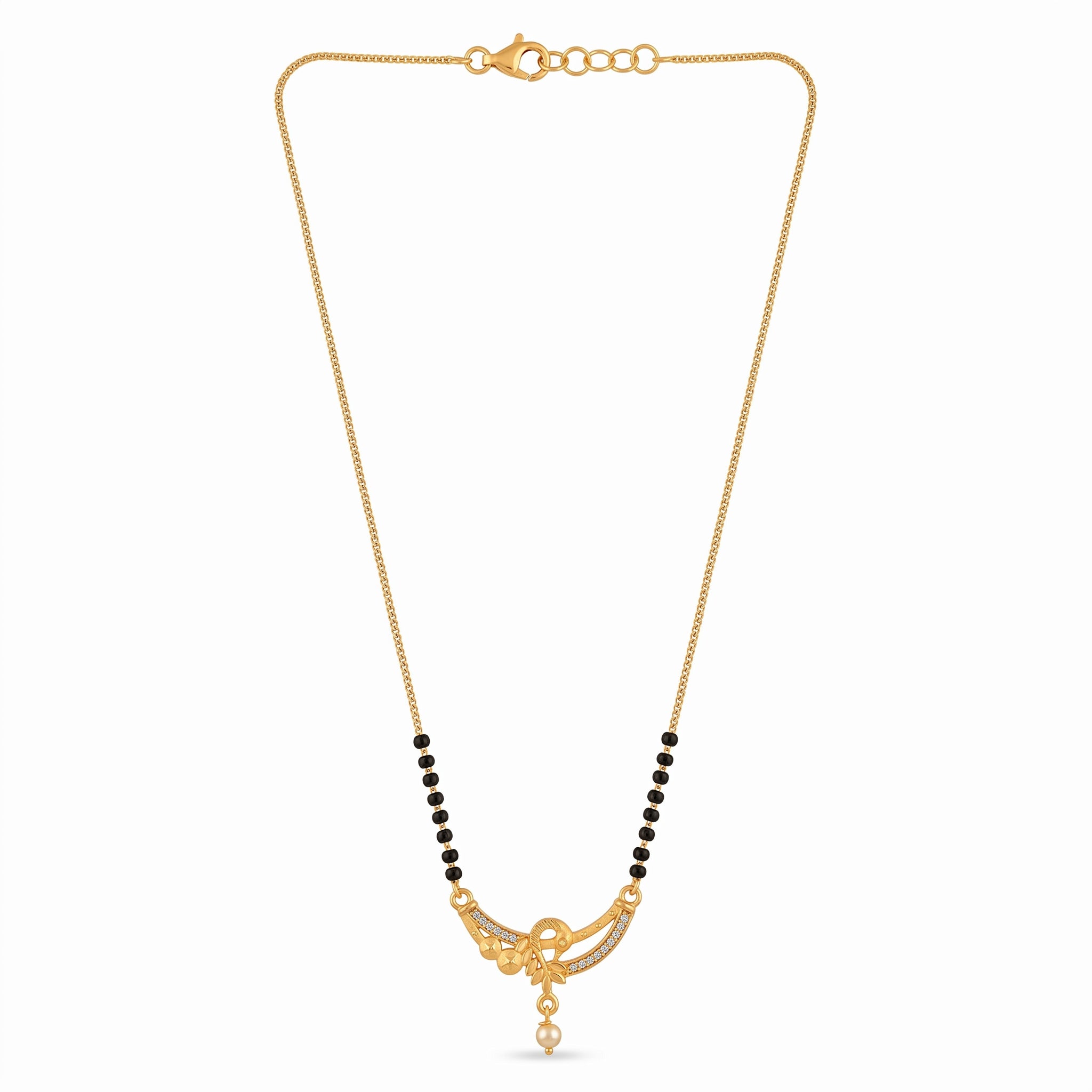 Aarohi Leaf Charm Mangalsutra Main image