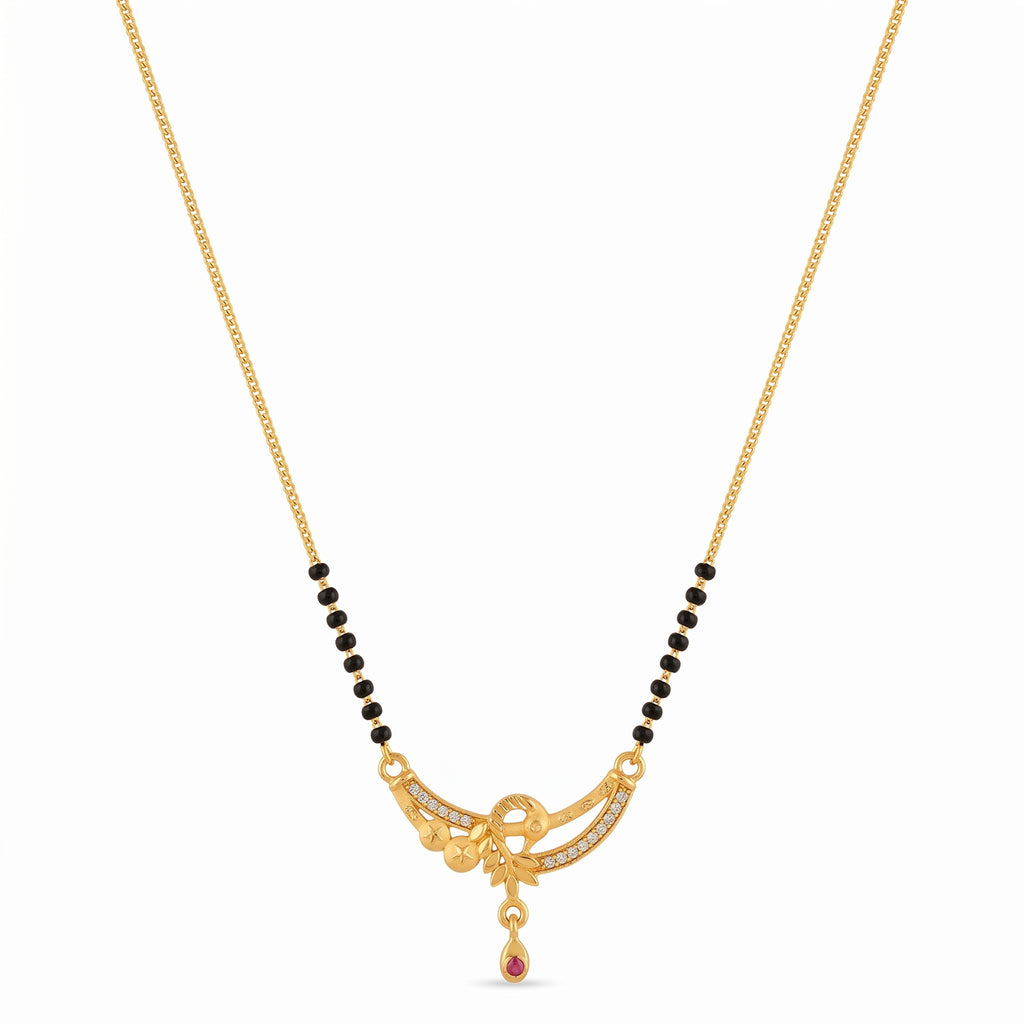 Aarohi Leaf Charm Mangalsutra