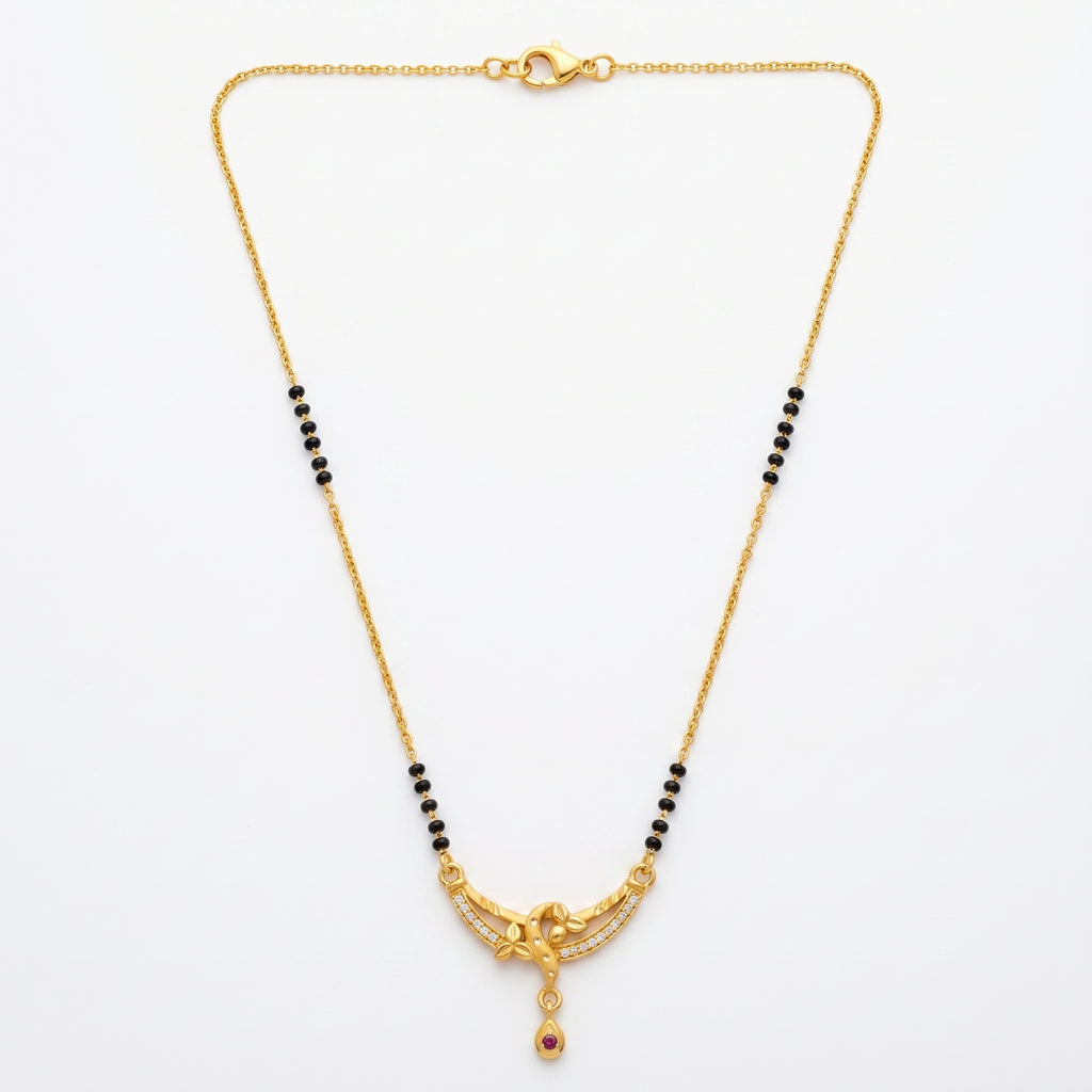Swarna Viraasat Ruby Drop Mangalsutra