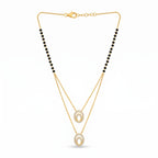 Elegant Dual Oval Layered Mangalsutra Necklace