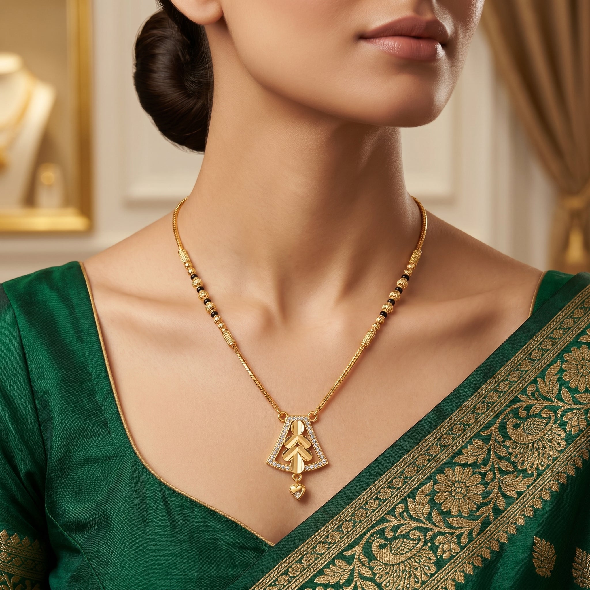 Svarna Heartline Mangalsutra