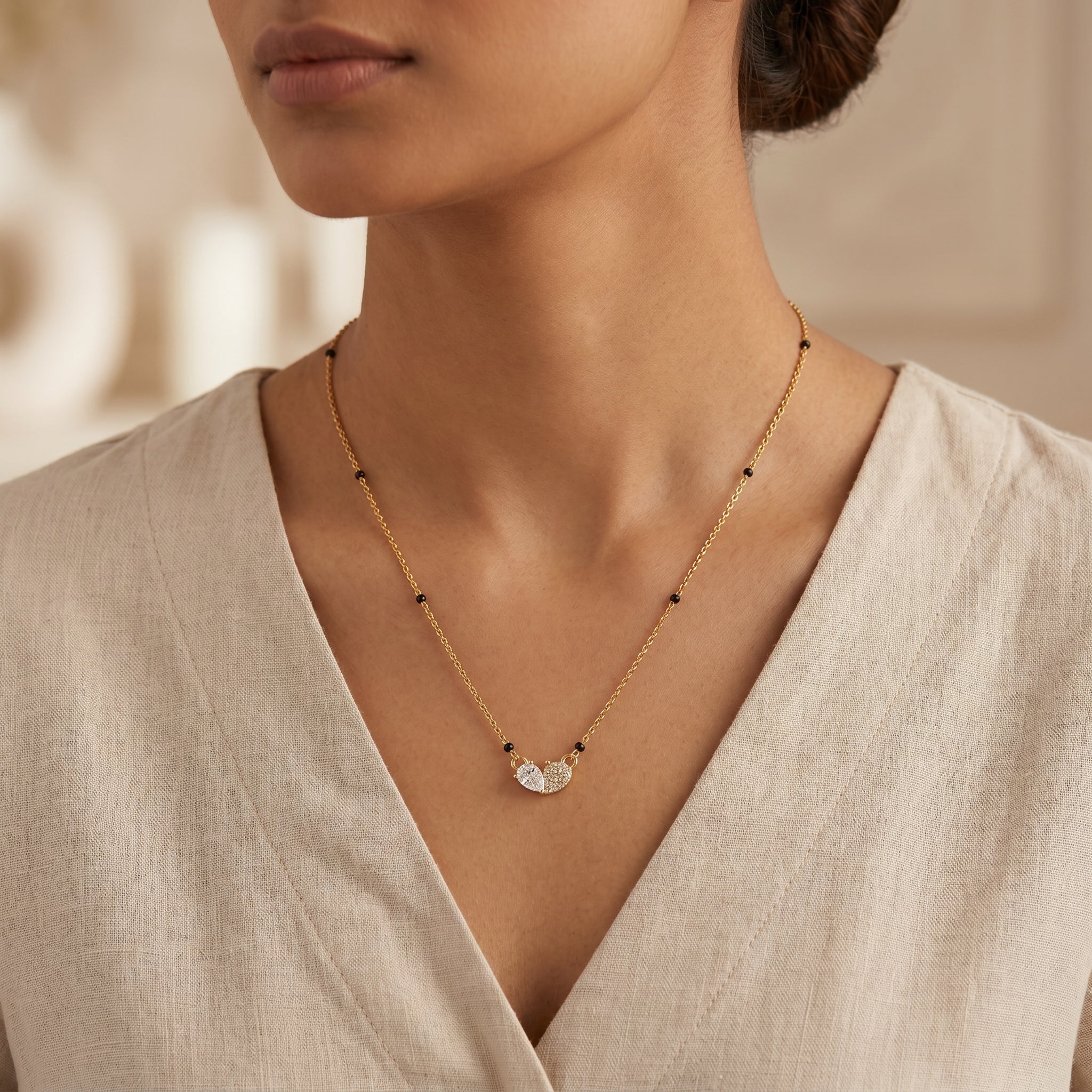 Eternal Duo Heart Mangalsutra