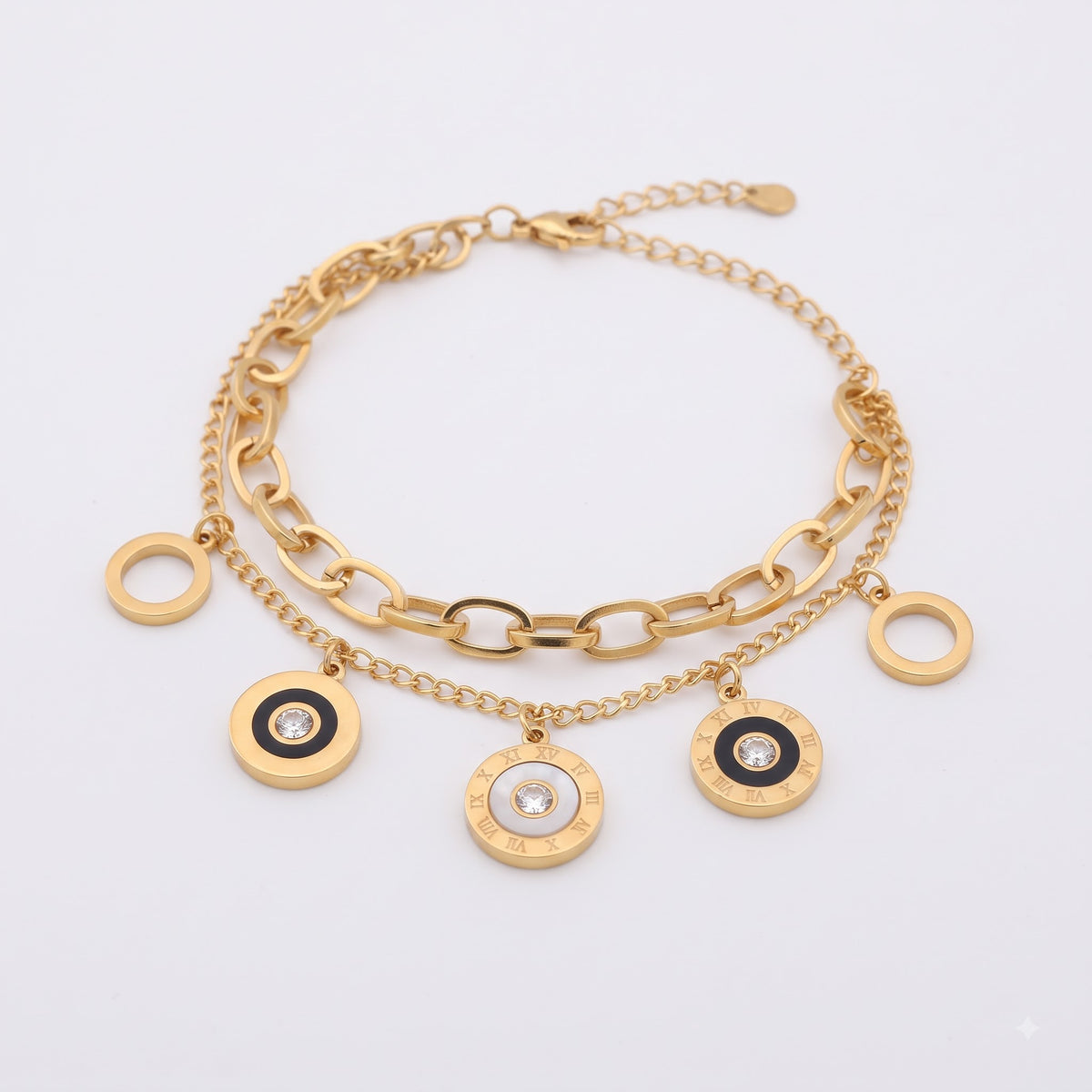 Roman Luxe Charm Bracelet