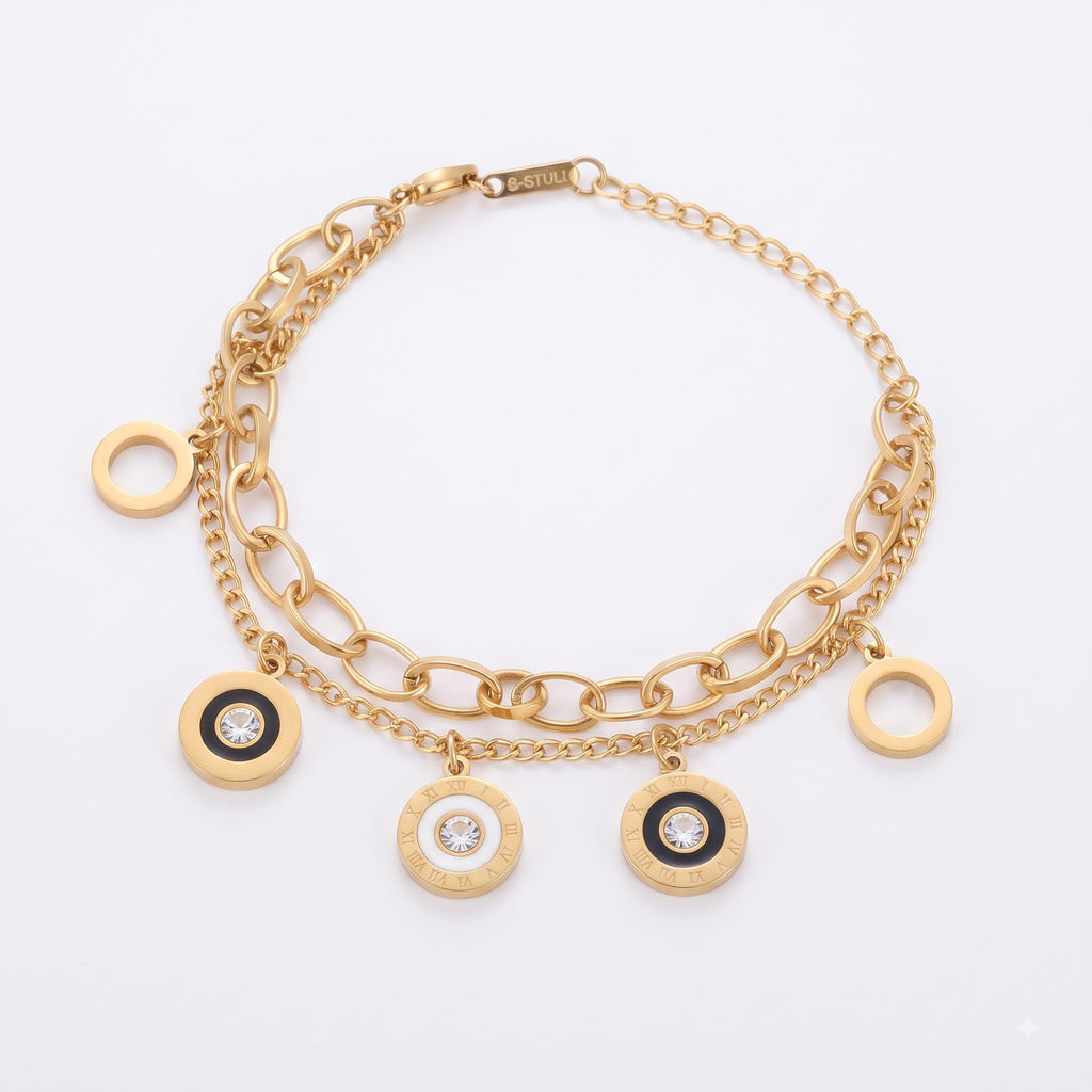 Roman Luxe Charm Bracelet