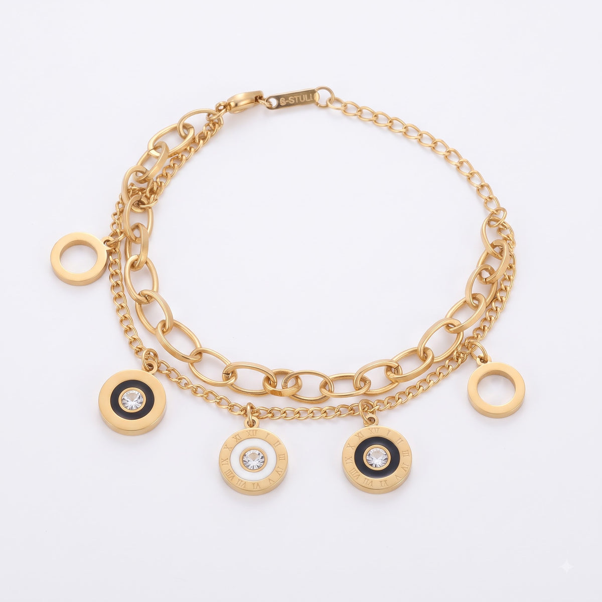 Roman Luxe Charm Bracelet