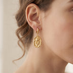 Golden Bloom Medallion Earrings