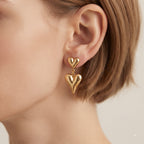 Double Heart Harmony Earrings
