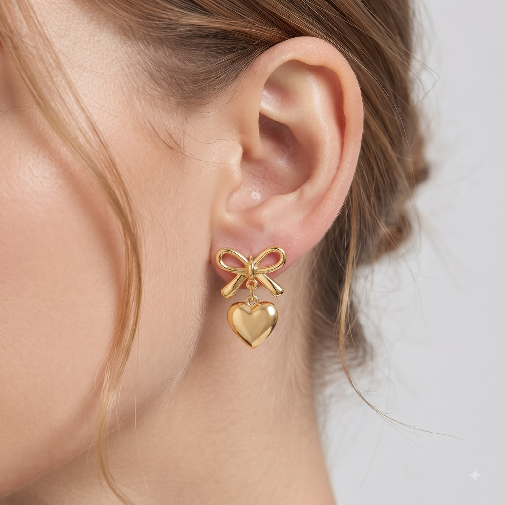 Heart Charm Earrings