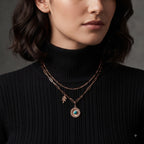 Azure Bloom Layered Necklace