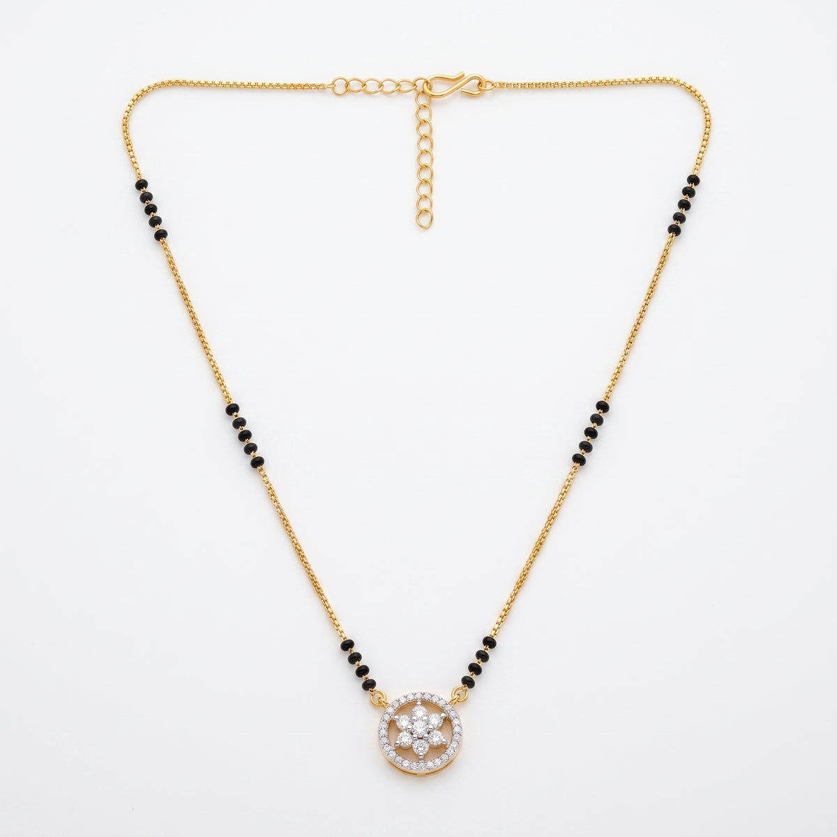 Circular Floral Mangalsutra Main image