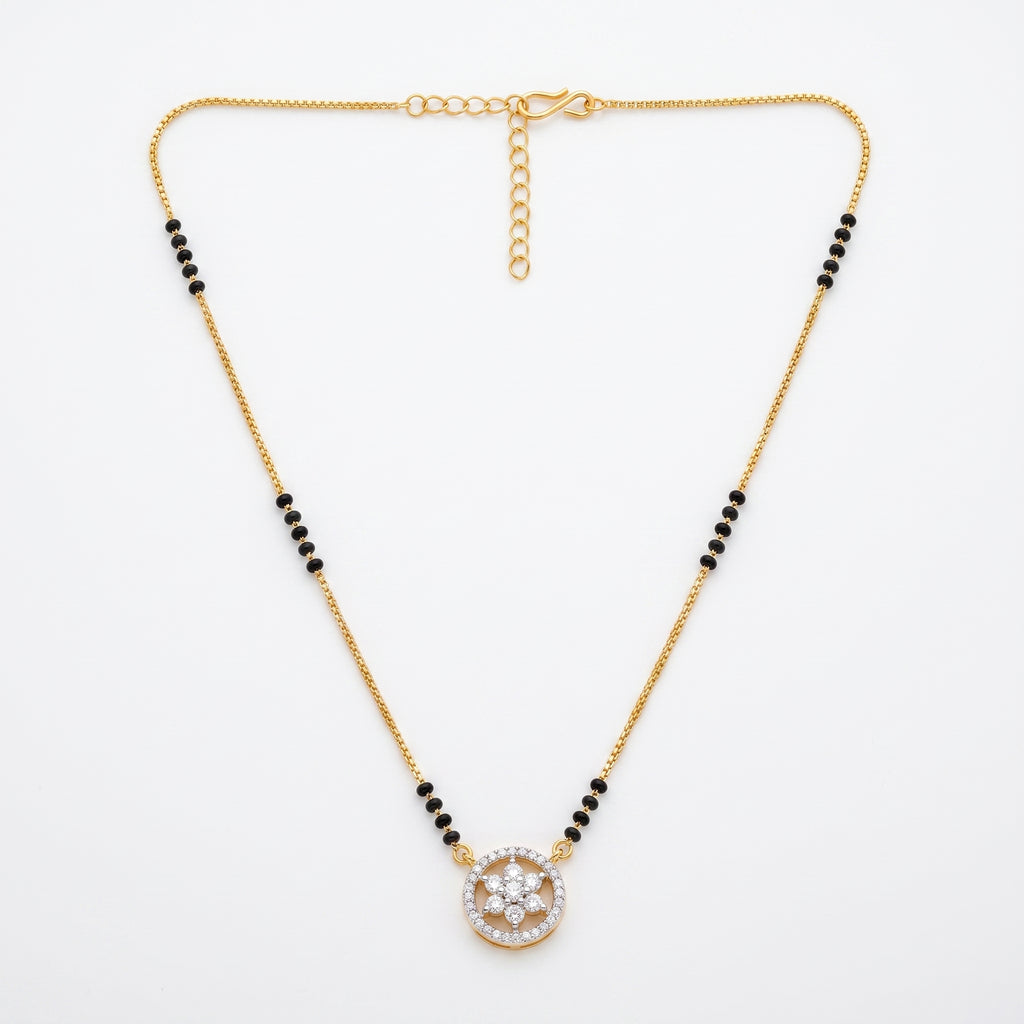 Circular Floral Mangalsutra