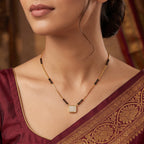 Square Pavé Mangalsutra