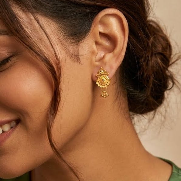 Royal Blossom Drop Earrings