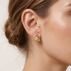 Celestial Bloom Triangle Studs