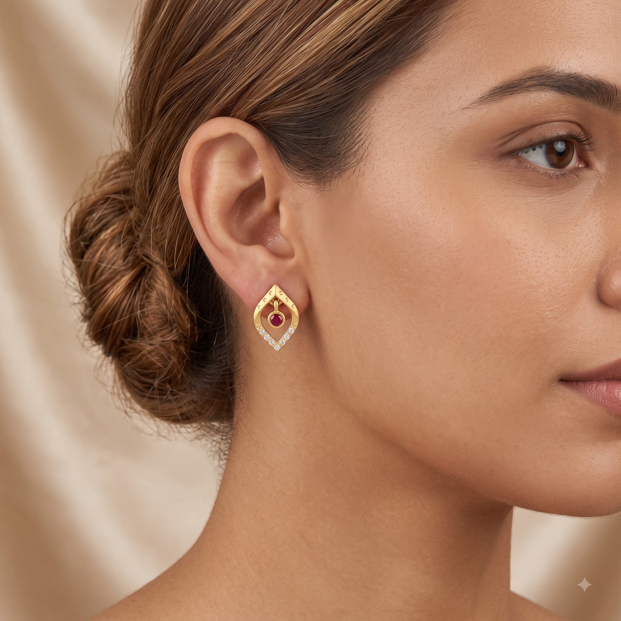 Aira Prism Bloom Stud Earrings Secondary image