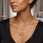 Prism Arc Diamond Pendant Necklace